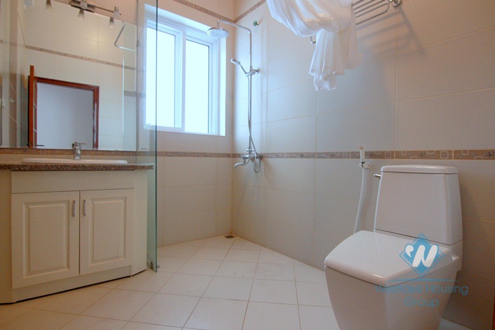 Unfurnished house with large yard for rent in Tay Ho district, Hanoi.